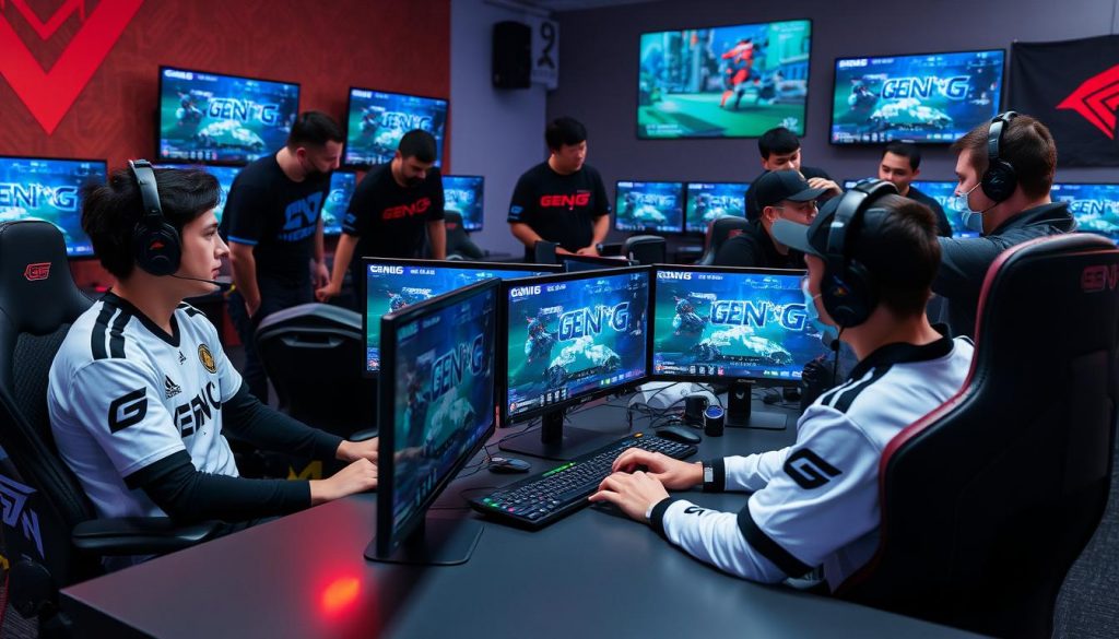 Тренировка команды Gen.G перед турниром киберспорт League of Legends 2025